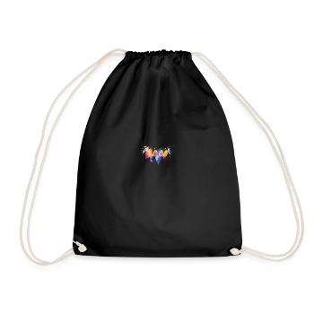 symbol - Drawstring Bag - black - Front
