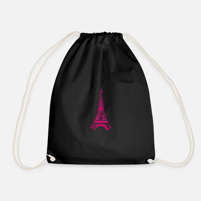 Tour Eiffel rose - Sac de sport léger - noir
