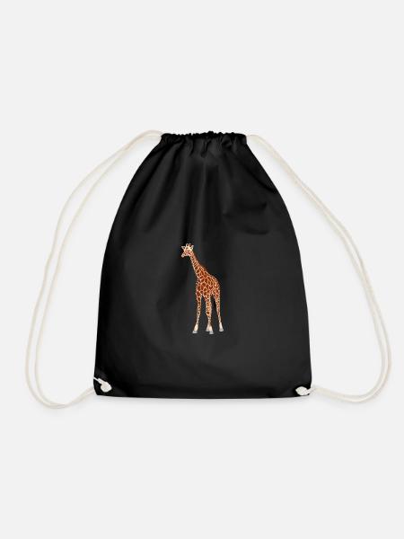 Giraffe - Turnbeutel - Schwarz