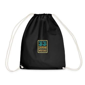 Age 33 - Drawstring Bag - black - Front