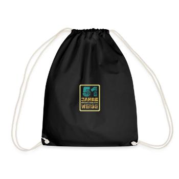 Age 51 - Drawstring Bag - black - Front