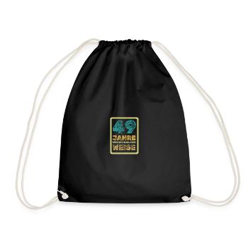 49 - Drawstring Bag - black - Front