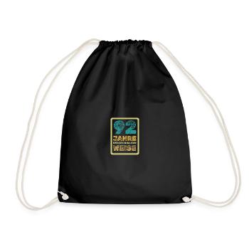 Proverb 92 - Drawstring Bag - black - Front
