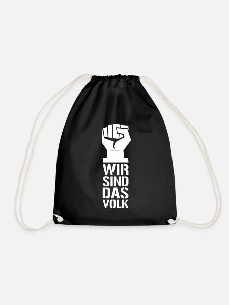 WIR SIND DAS VOLK - Turnbeutel - Schwarz
