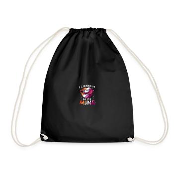 Lesben LGBT Pride Lesbian Rainbow Flag - Turnbeutel - Schwarz - Vorne
