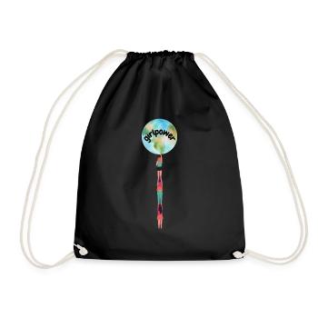 Girlpower, les filles tenant le monde - Sac de sport léger - noir - Devant
