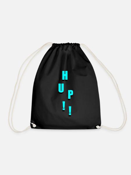 HUP!! - Drawstring Bag - black