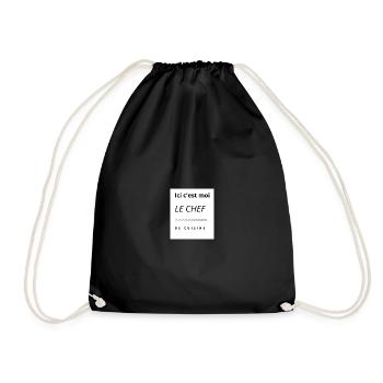 Ici c est moi le chef de cuisine - Sac de sport léger - noir - Devant