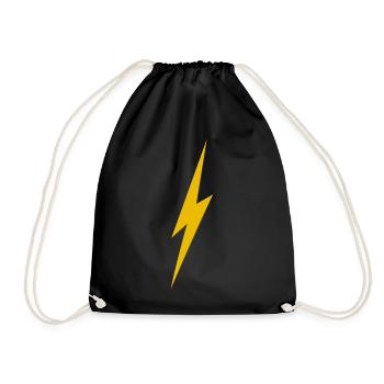 Lightning - Drawstring Bag - black - Front