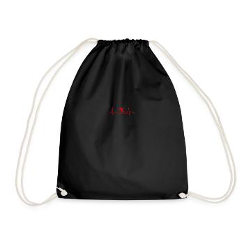 Idée cadeau drôle de patinage à roues alignées - Sac de sport léger - noir - Devant