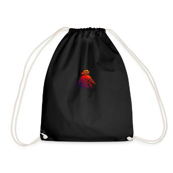 Aztec Symbols Aztec Eagle Tattoo Gift - Drawstring Bag - black - Front