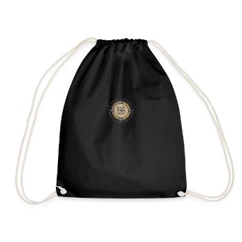 Vikings Vegvisir warrior gift idea - Drawstring Bag - black - Front