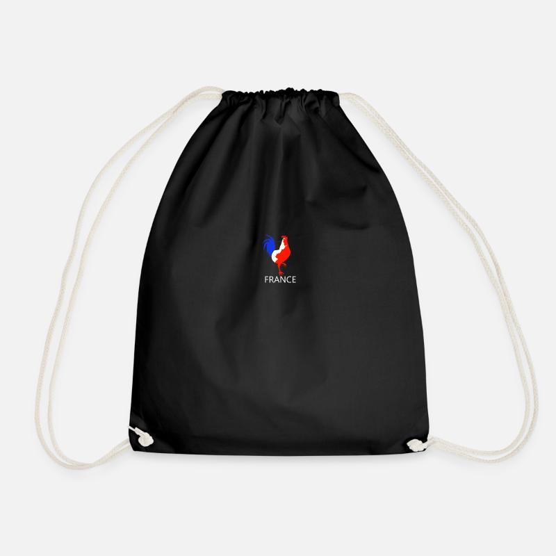 coq bleu blanc rouge - Sac de sport léger - noir