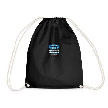 Ich bin stolzer Bruder | Geschenk für Bruder - Turnbeutel - Schwarz - Vorne