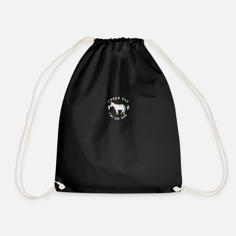 j'peux pas j'ai un âne - ane - Sac de sport léger - noir
