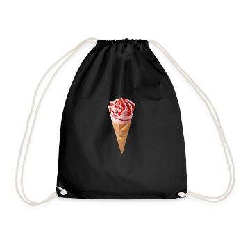 Polyart Glace - Drawstring Bag - black - Front