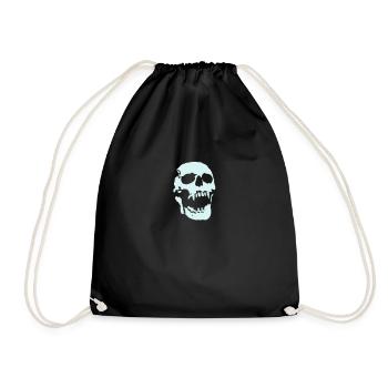 scream_skull - Drawstring Bag - black - Front