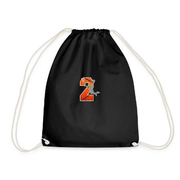 Basketball Birthday Kids 2 Years Old Boys Girls - Drawstring Bag - black - Front