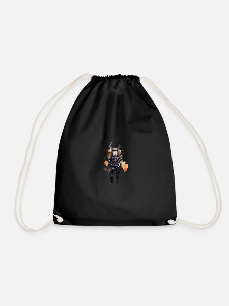 Little Viking - Drawstring Bag - black
