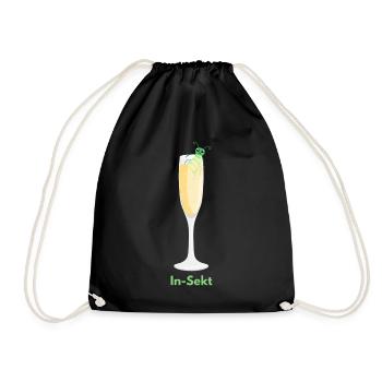 In-Sekt - Turnbeutel - Schwarz - Vorne