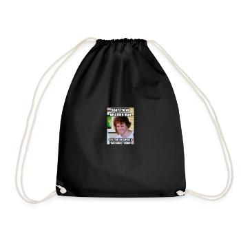 Chemise drôle - Sac de sport léger - noir - Devant