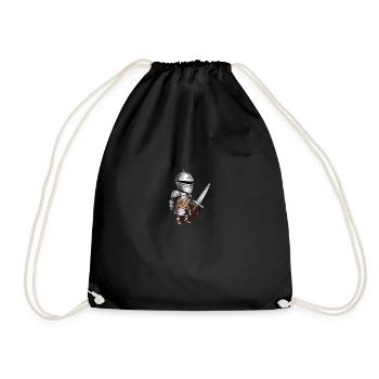 Ritter Ron Design (part von Bundle Codagh) - Turnbeutel - Schwarz - Vorne