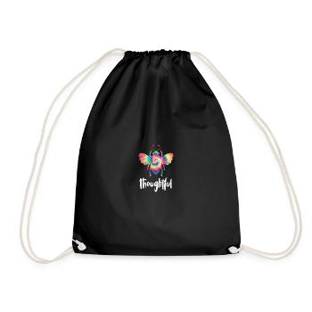 Tie Dye Bee Attentionné Biene Soyez réfléchi - Sac de sport léger - noir - Devant
