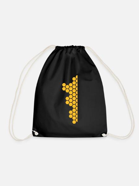 Honeycombs Pattern - Turnbeutel - Schwarz