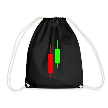 Trading - Drawstring Bag - black - Front