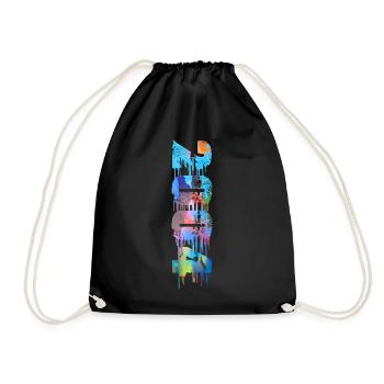 20042004,vintage,18,anniversaire,graffiti,peinture - Sac de sport léger - noir - Devant