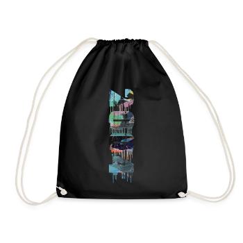 2004,vintage,18,anniversaire,graffiti,peinture - Sac de sport léger - noir - Devant