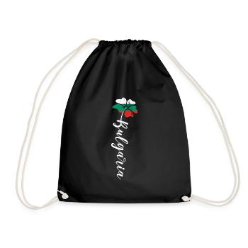 Bulgaria Balkan Sofia holiday travel origin - Drawstring Bag - black - Front