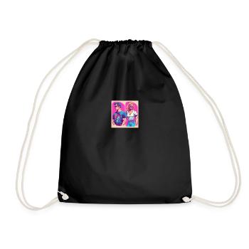 Man and woman of the 90s - Drawstring Bag - black - Front