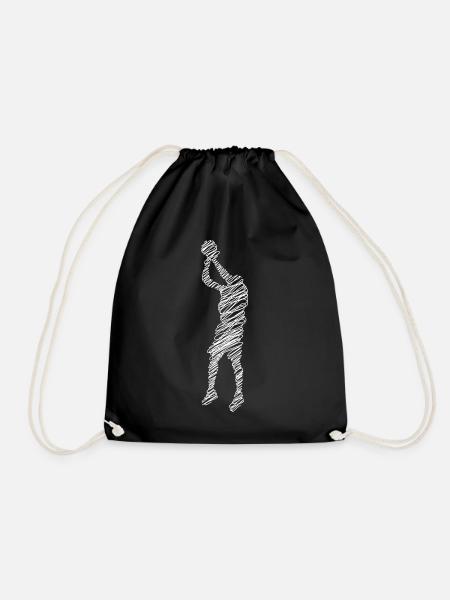 Basketball Basketballer - Turnbeutel - Schwarz