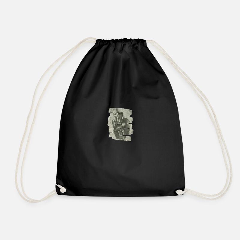 carburettor - Drawstring Bag - black
