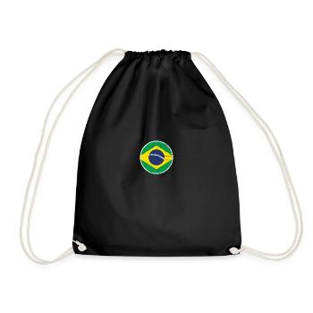 Brésil Brésil Drapeau brésilien - Sac de sport léger - noir - Devant
