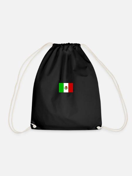 Flagge México - Turnbeutel - Schwarz