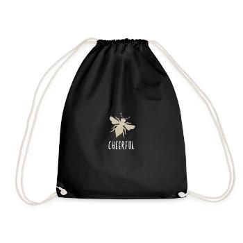 Beige Bee Cheerful Biene Be Cheerful - Sac de sport léger - noir - Devant