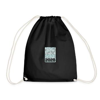 2028 - Drawstring Bag - black - Front