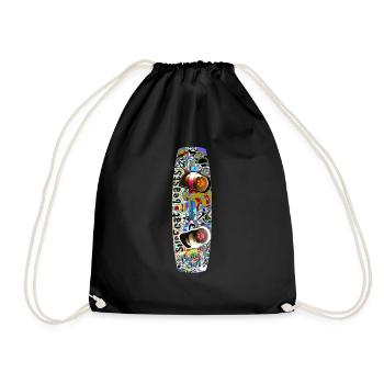 Kitesurfing 3 - Drawstring Bag - black - Front