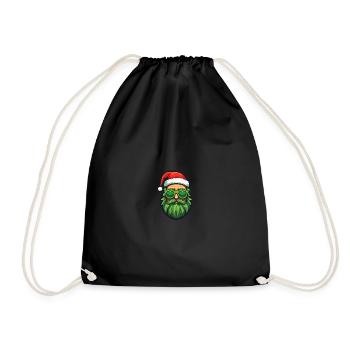 Conception du logo Ugly Christmas Santa Clause - Sac de sport léger - noir - Devant