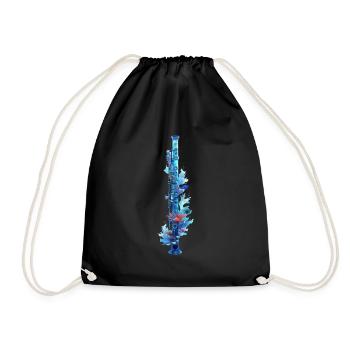 Flûte de poisson - Sac de sport léger - noir - Devant