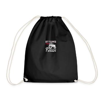 Get Plowed Sleep With A Farmer - Drawstring Bag - black - Front