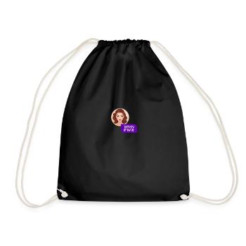 WMN PWR - Female Face - 06 - Drawstring Bag - black - Front