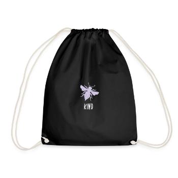 Purple Pastel Bee Child Bee Be Child - Sac de sport léger - noir - Devant