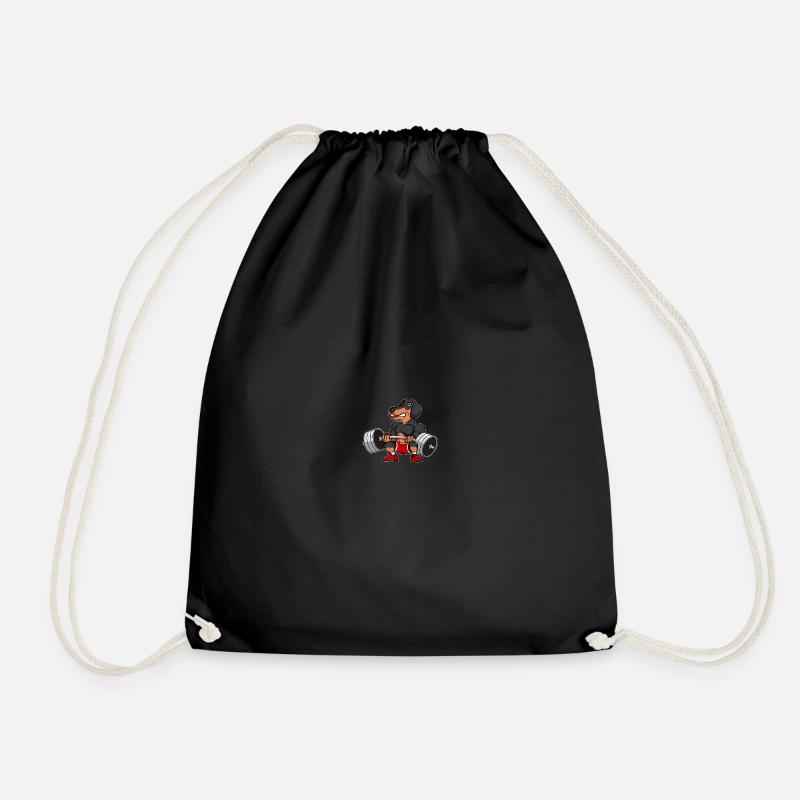 Teckel Teckel Musculation - Sac de sport léger - noir