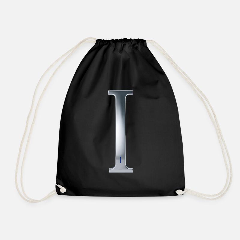 Chrome ,, I " Metallic - Turnbeutel - Schwarz