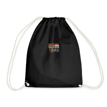 Limited Edition Vintage 1970 - Drawstring Bag - black - Front