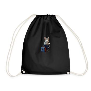 Business Rabbit - Turnbeutel - Schwarz - Vorne