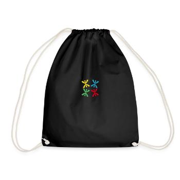 The AMAZIGH square - Drawstring Bag - black - Front